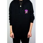 Mikina Vibe MUSHROOMS - černá S