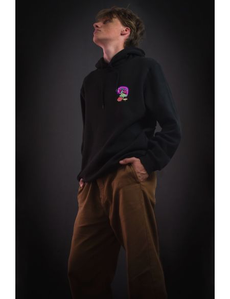 Mikina Vibe MUSHROOMS - černá