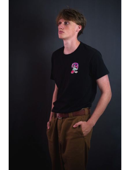 Tričko Vibe MUSHROOMS - černé