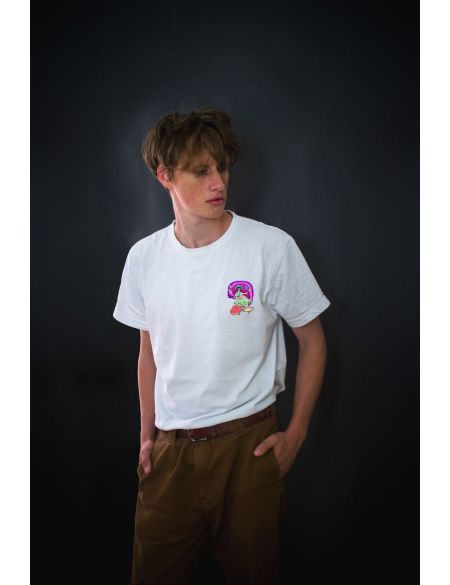 Tričko Vibe MUSHROOMS - bílé